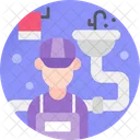 Plumber Repairman Serviceman Icon