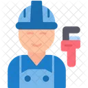 Plumber Mechanic Serviceman Icon
