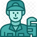 Plumber Repairman Handyman Icon