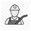 Plumber Construction Worker Icon