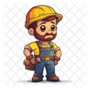 Plumbing Man Worker Icon