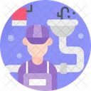 Plumber Repairman Serviceman Icon