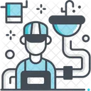 Plumber Repairman Serviceman Icon
