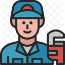 Plumber Repairman Handyman Icon