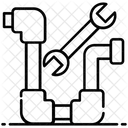 Plumbing Pipes Drains Icon