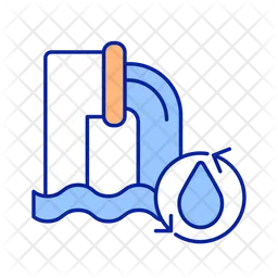 Plumbing system of water delivery  Icon