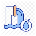 Plumbing system of water delivery  Icon