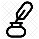 Plume Stylo Lettre Icône