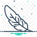 Plume Leger Poids Icône