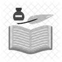 Plume Livre Icône