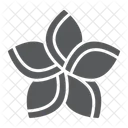 Plumeria Floral Flower Icon