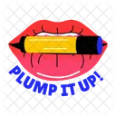 Plump Lips Lipgloss Cosmetic Icon