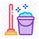 Plunger And Bucket  Icon