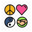 Plur Peace Love Icon