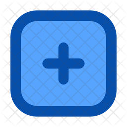 Plus Square Icon - Download in Colored Outline Style