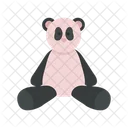 Plush panda animal  Icon