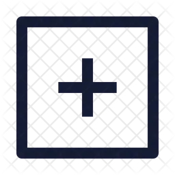 Pluszeichen-Quadrat  Symbol