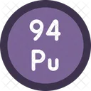 Plutonio Tabla Periodica Quimica Icono