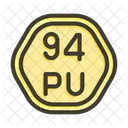 Uranio Planta Nuclear Carretilla Icono