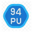 Uranio Planta Nuclear Carretilla Icono