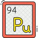 Plutonium Radioactive Chemical Element Icon