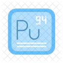 Plutonium Radioactive Nuclear Fuel Icon