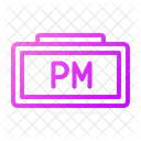 Pm Clock Time Icon