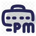 Pm Clock Time Format Digital Clock Icon