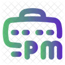 Pm Clock Time Format Digital Clock Icon