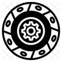 Pneu Nourriture Roue Icône