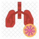 Pneumonia Lung Breath Icon