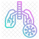 Pneumonia Lung Breath Icon