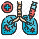 Pneumonia Infected Lungs Infected Icon