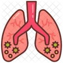 Pneumonia Lung Inflammation Respiratory Distress Icon