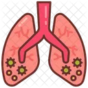 Pneumonia Inflamacao Pulmonar Dificuldade Respiratoria Ícone