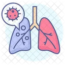Pneumonia Pulmoes Coronavirus Covid Ícone