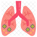 Pneumonie Inflammation Pulmonaire Detresse Respiratoire Icône