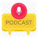 Podcast Broadcast Microphone Icon