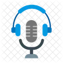 Podcast Microfone Audio Ícone