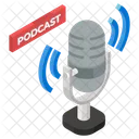 Podcast Microphone Media Icon
