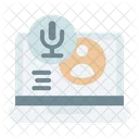 Podcast Mic Talk Icon