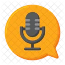 Podcast Broadcasting Mic Icon