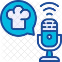 Podcast Microphone Chef Icon