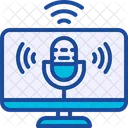 Podcast Screen Monitor Icon