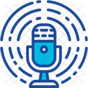 Podcast Voice Recording Microphone Icon