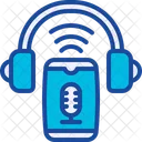 Podcast Listening Headphone Icon