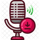 Podcast Microphone Download Icon