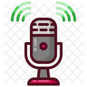 Podcast Microphone Signal Icon