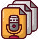 Podcast File Document Icon