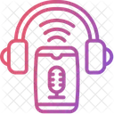 Podcast Listening Headphone Icon